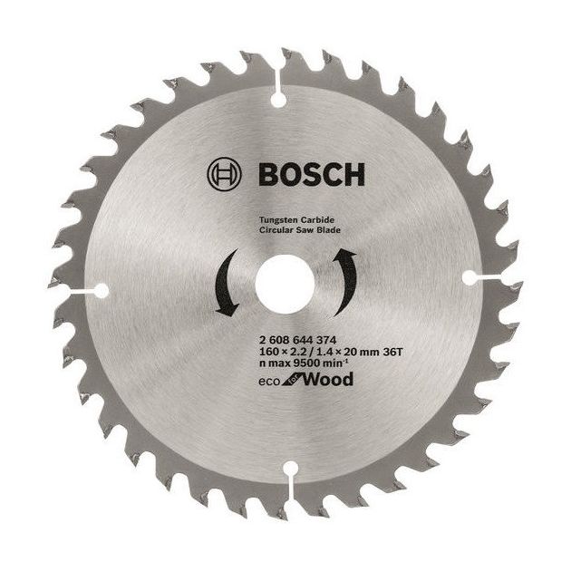 Bosch Диск пиляльний Eco for Wood 160x2.2x20-36T, фото  | SNABZHENIE.com.ua