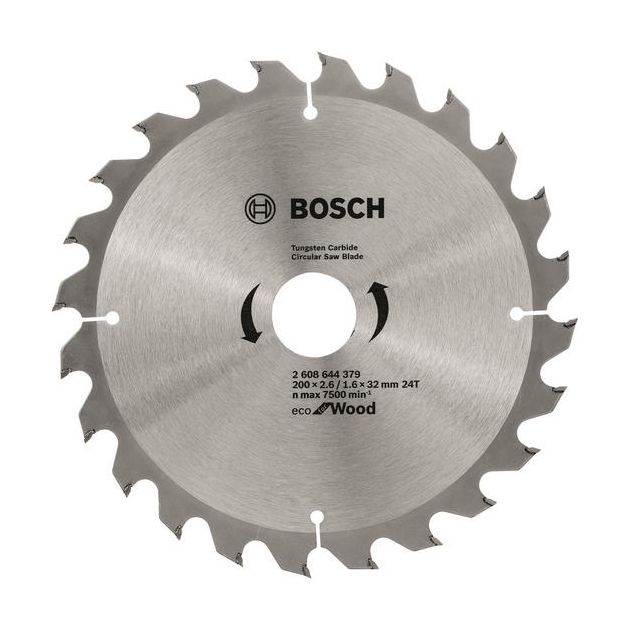 Bosch Диск пиляльний ECO WO 200x32-24T, фото , изображение 2 | SNABZHENIE.com.ua
