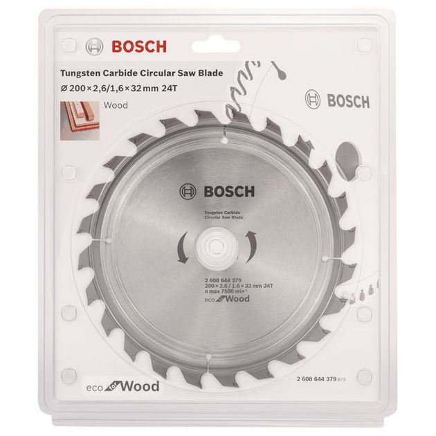 Bosch Диск пиляльний ECO WO 200x32-24T, фото , изображение 3 | SNABZHENIE.com.ua