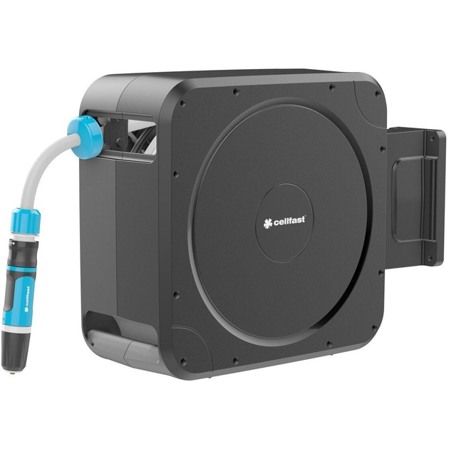 Cellfast Котушка зі шлангом ERGO автоматична 20м+2м шланга 1/2" комплект конекторів та зрошувач ERGO, фото  | SNABZHENIE.com.ua