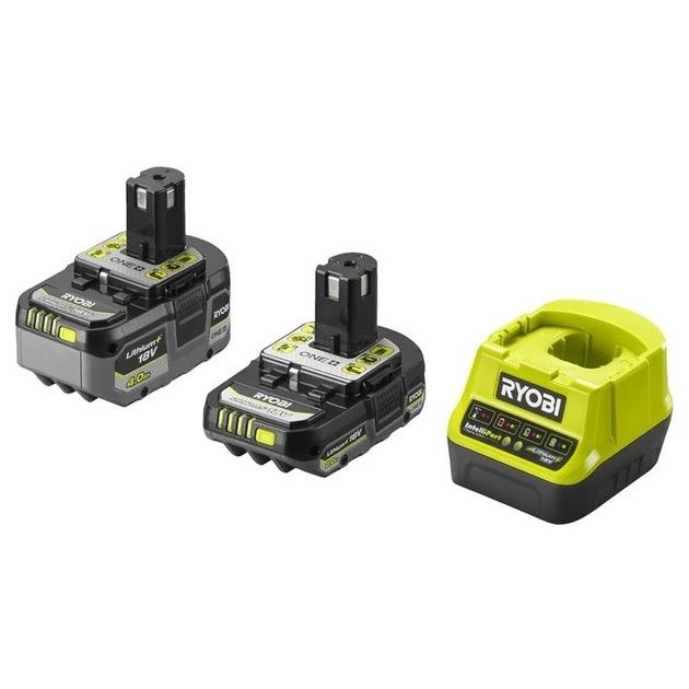 Ryobi Набір акумулятора та зарядного пристрою RC18120-242X ONE+, 18В, 2А•год+4А•год, ЗП Lithium+, фото  | SNABZHENIE.com.ua