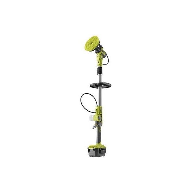 Ryobi Щітка телескопічна RWTS18-0, акумуляторнaа 18В ONE+, 15см, 210об/хв, ручка 1-1.4м, подача води та миючого засобу, IPX7, 3.4кг (без АКБ та ЗП), фото  | SNABZHENIE.com.ua