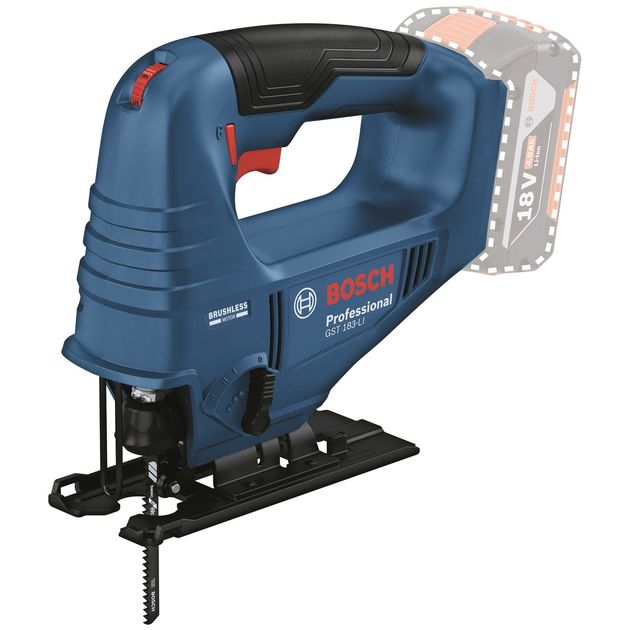 Bosch Лобзик GST 183-LI акумуляторний безщітковий 18В 0-3300об·хв хід 20мм 1.6кг без АКБ та ЗП, фото  | SNABZHENIE.com.ua