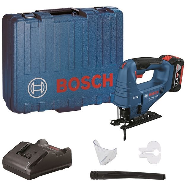 Bosch Лобзик GST 183-LI акумуляторний безщітковий 18В 1х4А·год 0-3300об·хв хід 20мм 1.6кг кейс, фото , зображення 2 | SNABZHENIE.com.ua Bosch Лобзик GST 183-LI акумуляторний безщітковий 18В 1х4А·год 0-3300об·хв хід 20мм 1.6кг кейс, фото , зображення 2 | SNABZHENIE.com.ua