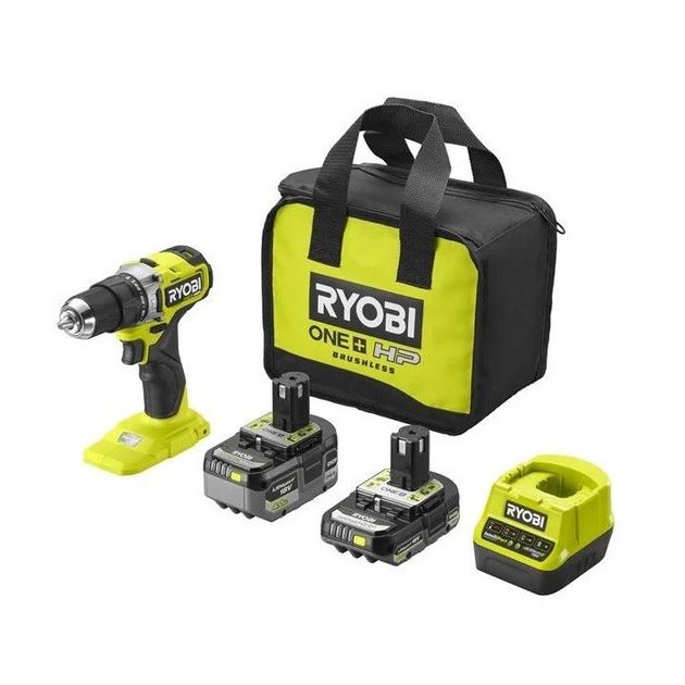 Ryobi Шурупокрут-дриль акумуляторний ONE+ HP RPD18C-242S 18В 1х2А·год 1х4А·год ЗП 54Нм 450·1700об·хв 1кг сумка, фото , зображення 2 | SNABZHENIE.com.ua Ryobi Шурупокрут-дриль акумуляторний ONE+ HP RPD18C-242S 18В 1х2А·год 1х4А·год ЗП 54Нм 450·1700об·хв 1кг сумка, фото , зображення 2 | SNABZHENIE.com.ua