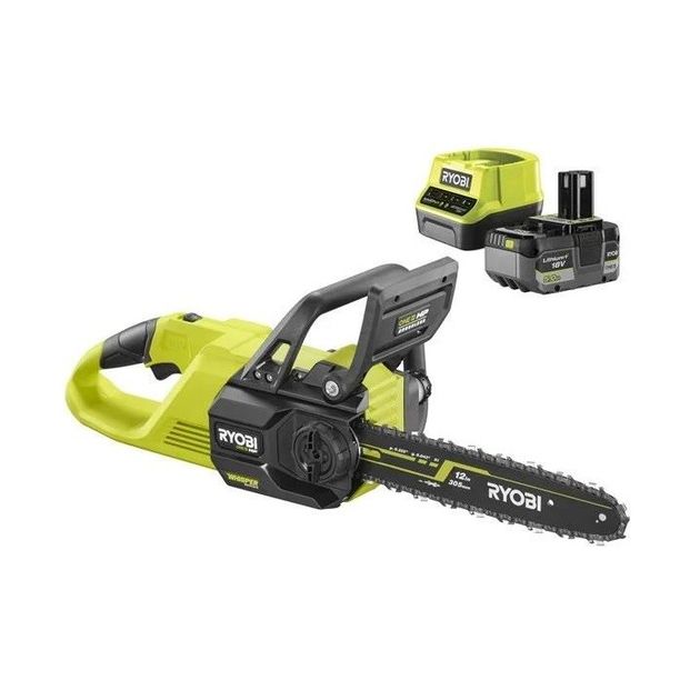 Ryobi Пила ланцюгова акумуляторна ONE+ HP RY18CSX30A-150 18B 1х5А·год ЗП шина 30см безщіткова 13.2м/с 3.2кг, фото , изображение 2 | SNABZHENIE.com.ua