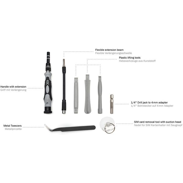 Digitus Набір викруток Precision Screwdriver Set 115, фото , изображение 3 | SNABZHENIE.com.ua Digitus Набір викруток Precision Screwdriver Set 115, фото , изображение 3 | SNABZHENIE.com.ua