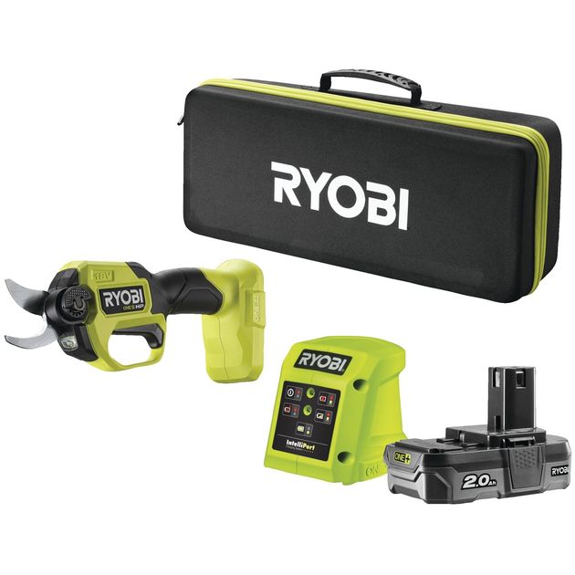 Ryobi Секатор акумуляторний ONE+ HP RY18SCXA-120T 18В акб 1х2А·год ЗП d різа 28мм 0.83кг кейс, фото  | SNABZHENIE.com.ua