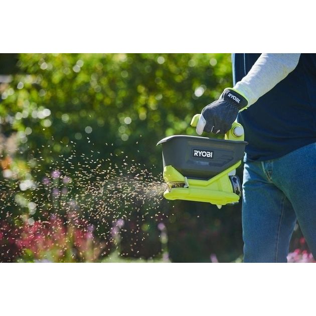 Ryobi Сівалка акумуляторна OSS1800 18В ONE+ розкид до 3.5м контейнер 4л без АКБ та ЗП, фото , зображення 5 | SNABZHENIE.com.ua Ryobi Сівалка акумуляторна OSS1800 18В ONE+ розкид до 3.5м контейнер 4л без АКБ та ЗП, фото , зображення 5 | SNABZHENIE.com.ua