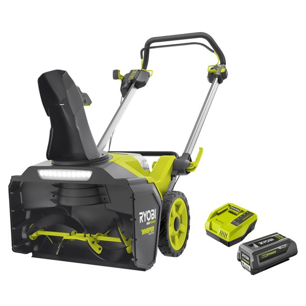 Ryobi Снігоприбиральна машина акумуляторна Max Power RY36STX53A-150 36В 1х5А·год ширина 53см безщітковий двигун викид до 11м висота 35см 25.5кг, фото  | SNABZHENIE.com.ua