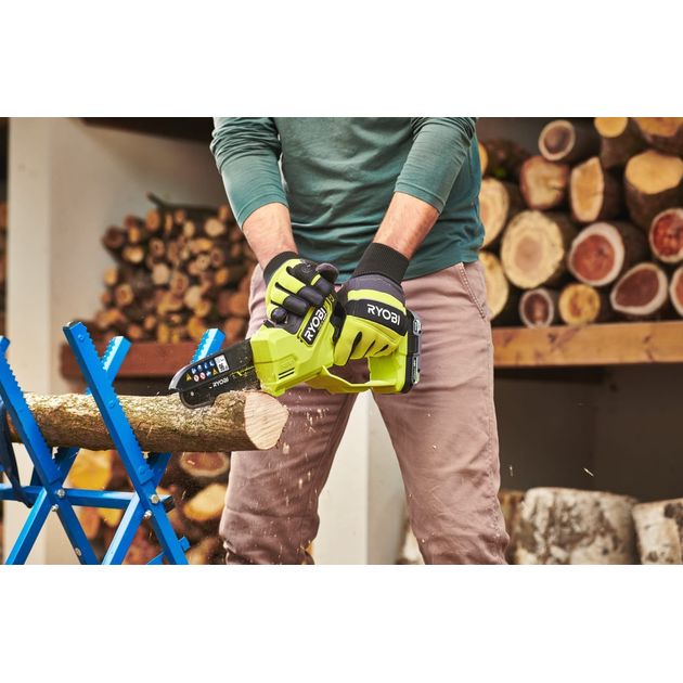 Ryobi Пила ланцюгова акумуляторна ONE+ HP RY18PSX15A-120T 18B 1х2А·год ЗП шина 15см безщіткова 6м/с 1.19кг кейс, фото , изображение 5 | SNABZHENIE.com.ua Ryobi Пила ланцюгова акумуляторна ONE+ HP RY18PSX15A-120T 18B 1х2А·год ЗП шина 15см безщіткова 6м/с 1.19кг кейс, фото , изображение 5 | SNABZHENIE.com.ua