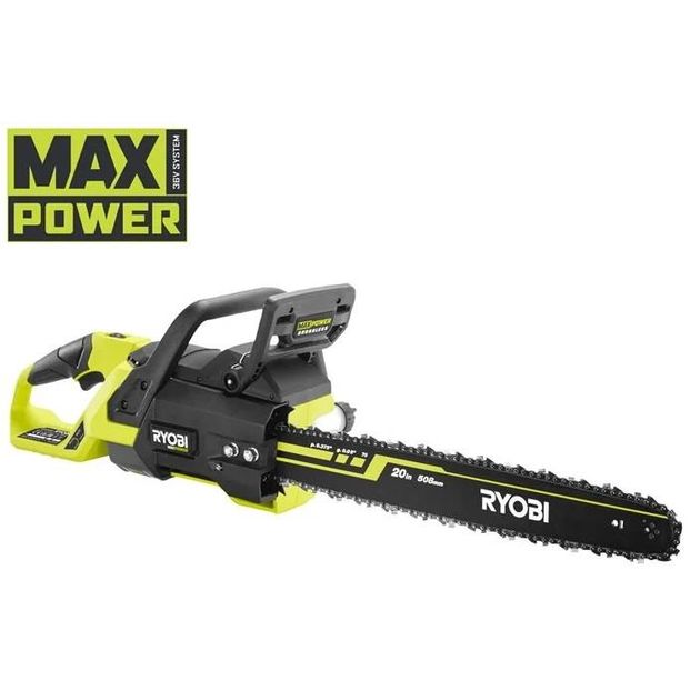 Ryobi Пила ланцюгова акумуляторна RY36CSX50A-0 36В MAX POWER шина 50см Oregon безщіткова 18.5м/с 5.3кг без АКБ та ЗП, фото , изображение 2 | SNABZHENIE.com.ua Ryobi Пила ланцюгова акумуляторна RY36CSX50A-0 36В MAX POWER шина 50см Oregon безщіткова 18.5м/с 5.3кг без АКБ та ЗП, фото , изображение 2 | SNABZHENIE.com.ua