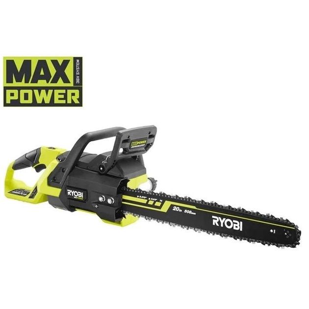 Ryobi Пила ланцюгова акумуляторна RY36CSX50A-0 36В MAX POWER шина 50см Oregon безщіткова 18.5м/с 5.3кг без АКБ та ЗП, фото  | SNABZHENIE.com.ua
