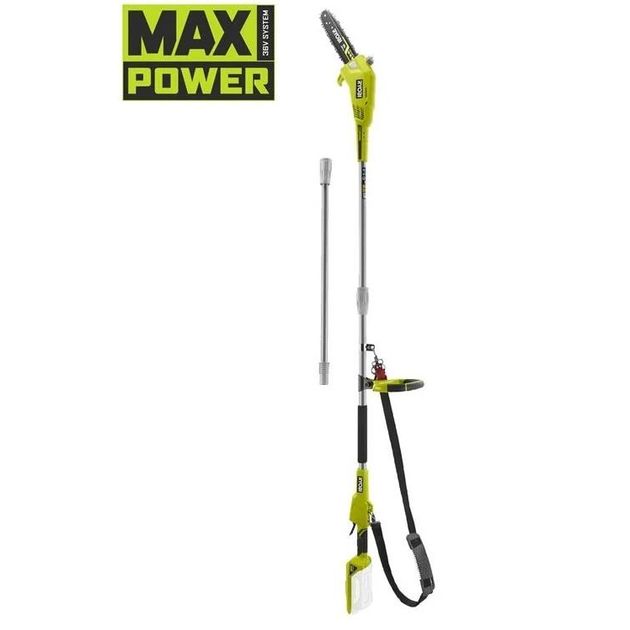 Ryobi Висоторіз ланцюговий акумуляторний Max Power RY36PP25A-0 36В 25см 3м 4.3кг без АКБ та ЗП, фото , изображение 2 | SNABZHENIE.com.ua Ryobi Висоторіз ланцюговий акумуляторний Max Power RY36PP25A-0 36В 25см 3м 4.3кг без АКБ та ЗП, фото , изображение 2 | SNABZHENIE.com.ua