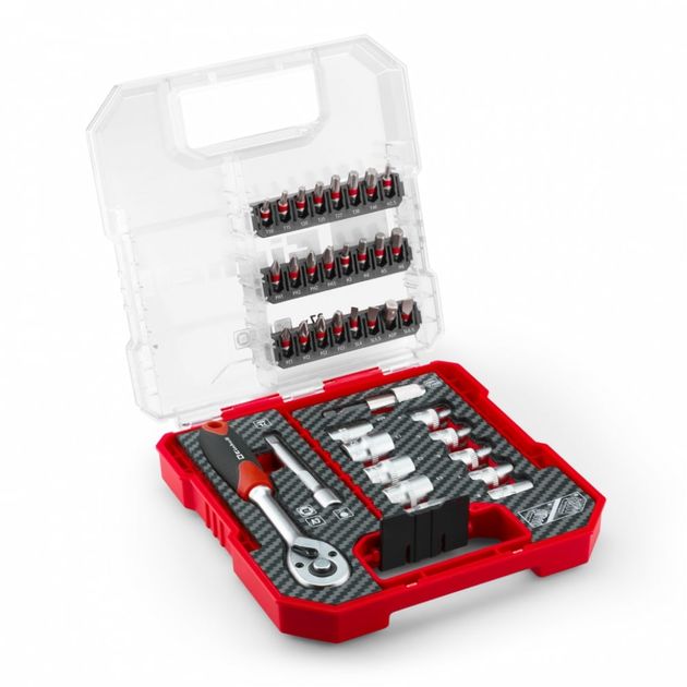 Einhell Набір біт і головок, 1/4" 4-13мм, 37шт, кейс, фото , изображение 2 | SNABZHENIE.com.ua Einhell Набір біт і головок, 1/4" 4-13мм, 37шт, кейс, фото , изображение 2 | SNABZHENIE.com.ua