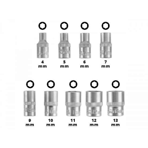 Einhell Набір біт і головок, 1/4" 4-13мм, 37шт, кейс, фото , изображение 5 | SNABZHENIE.com.ua Einhell Набір біт і головок, 1/4" 4-13мм, 37шт, кейс, фото , изображение 5 | SNABZHENIE.com.ua
