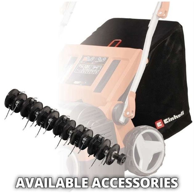 Einhell Аератор-скарифікатор акумуляторний GE-SC 36/35 Li - Solo 36В 35см безщітковий ножи 16шт 9.94кг (без АКБ та ЗП), фото , изображение 10 | SNABZHENIE.com.ua Einhell Аератор-скарифікатор акумуляторний GE-SC 36/35 Li - Solo 36В 35см безщітковий ножи 16шт 9.94кг (без АКБ та ЗП), фото , изображение 10 | SNABZHENIE.com.ua