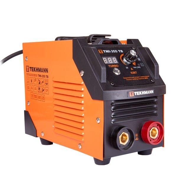 TEKHMANN Зварювальний апарат інверторний TWI-355 TB 140А(190А turbo режим) 5.2-8.2кВт 170-270В 5кг, фото , зображення 4 | SNABZHENIE.com.ua TEKHMANN Зварювальний апарат інверторний TWI-355 TB 140А(190А turbo режим) 5.2-8.2кВт 170-270В 5кг, фото , зображення 4 | SNABZHENIE.com.ua