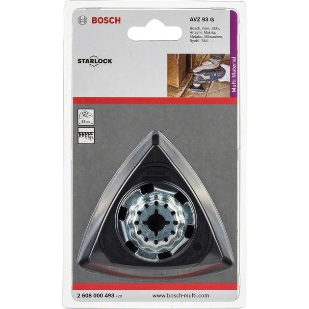 Bosch Підошва шліфувальна Starlock AVZ 93 G, фото , изображение 3 | SNABZHENIE.com.ua