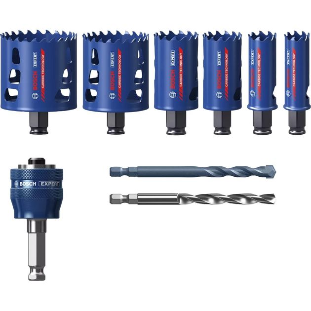 Bosch Коронки для роботи з міцними матеріалами Tough Material, 22-68мм, 9 шт, фото  | SNABZHENIE.com.ua