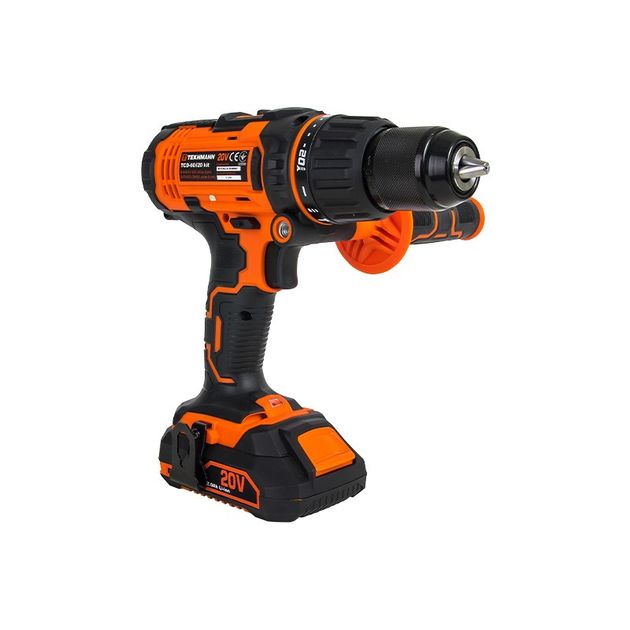 TEKHMANN Шурупокрут-дриль акумуляторний TCD-60/i20 kit 20В 1x2А·год 60Нм 440·1650об·хв 1.55кг, фото , зображення 5 | SNABZHENIE.com.ua TEKHMANN Шурупокрут-дриль акумуляторний TCD-60/i20 kit 20В 1x2А·год 60Нм 440·1650об·хв 1.55кг, фото , зображення 5 | SNABZHENIE.com.ua