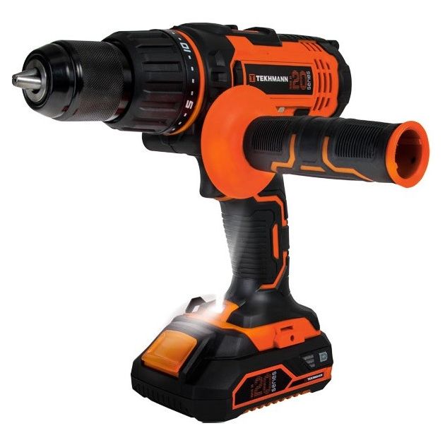 TEKHMANN Шурупокрут-дриль акумуляторний TCD-60/i20 kit 20В 1x2А·год 60Нм 440·1650об·хв 1.55кг, фото  | SNABZHENIE.com.ua