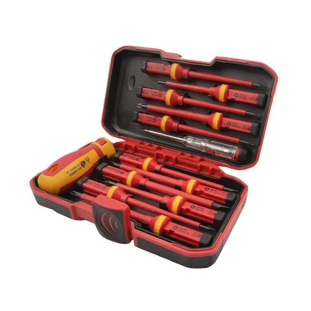 Tolsen Викрутки VDE набір 13шт, діелектричні, PH, PZ, Torx, CrV, кейс, фото , изображение 2 | SNABZHENIE.com.ua Tolsen Викрутки VDE набір 13шт, діелектричні, PH, PZ, Torx, CrV, кейс, фото , изображение 2 | SNABZHENIE.com.ua