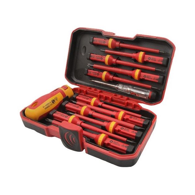 Tolsen Викрутки VDE набір 13шт, діелектричні, PH, PZ, Torx, CrV, кейс, фото  | SNABZHENIE.com.ua