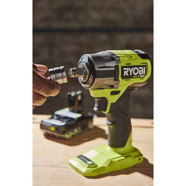 Ryobi Гайковерт ударний акумуляторний ONE+ HP RIW18C-0 18В 2800об·хв 450Нм 1/2" 4 швидкості 1.2кг без АКБ та ЗП, фото , изображение 3 | SNABZHENIE.com.ua Ryobi Гайковерт ударний акумуляторний ONE+ HP RIW18C-0 18В 2800об·хв 450Нм 1/2" 4 швидкості 1.2кг без АКБ та ЗП, фото , изображение 3 | SNABZHENIE.com.ua