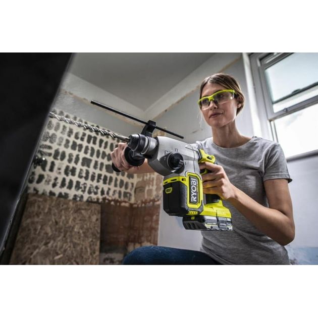 Ryobi Перфоратор акумуляторний RSDS18X-0 ONE+ НР SDS-plus 18В 2.5Дж 4 режими 2.5кг без АКБ та ЗП, фото , изображение 5 | SNABZHENIE.com.ua Ryobi Перфоратор акумуляторний RSDS18X-0 ONE+ НР SDS-plus 18В 2.5Дж 4 режими 2.5кг без АКБ та ЗП, фото , изображение 5 | SNABZHENIE.com.ua
