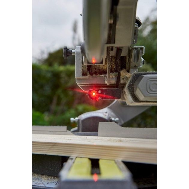 Ryobi Пила торцювальна акумуляторна ONE+ R18MS216-0 18В диск 216мм лазер 14.4кг без АКБ та ЗП, фото , изображение 6 | SNABZHENIE.com.ua Ryobi Пила торцювальна акумуляторна ONE+ R18MS216-0 18В диск 216мм лазер 14.4кг без АКБ та ЗП, фото , изображение 6 | SNABZHENIE.com.ua