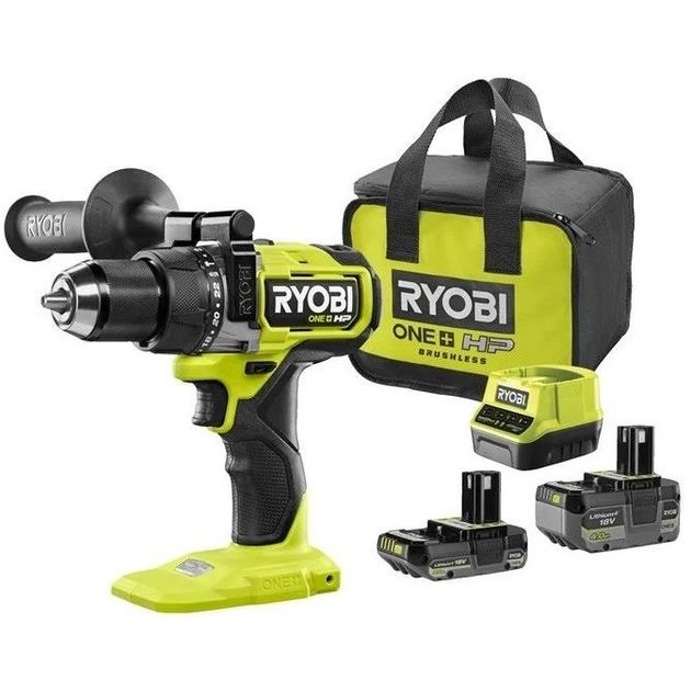 Ryobi Шурупокрут-дриль ударний акумуляторний ONE+ HP RPD18X-242S 18В 1х2А·год 1х4А·год ЗП 95Нм 500·2100об·хв 1.3кг сумка, фото  | SNABZHENIE.com.ua