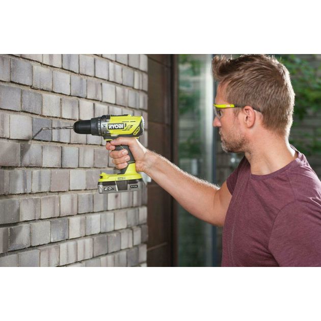 Ryobi Шурупокрут-дриль ударний акумуляторний ONE+ R18PD3-242S 18В 1х2А·год 1х4А·год ЗП 50Нм 500·1800об·хв 1.3кг сумка, фото , зображення 3 | SNABZHENIE.com.ua Ryobi Шурупокрут-дриль ударний акумуляторний ONE+ R18PD3-242S 18В 1х2А·год 1х4А·год ЗП 50Нм 500·1800об·хв 1.3кг сумка, фото , зображення 3 | SNABZHENIE.com.ua
