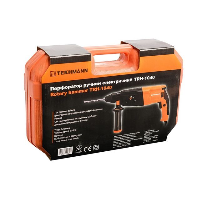 TEKHMANN Перфоратор TRH-1040 SDS-Plus 1040Вт 2.8Дж 3.2кг кейс, фото , изображение 10 | SNABZHENIE.com.ua TEKHMANN Перфоратор TRH-1040 SDS-Plus 1040Вт 2.8Дж 3.2кг кейс, фото , изображение 10 | SNABZHENIE.com.ua