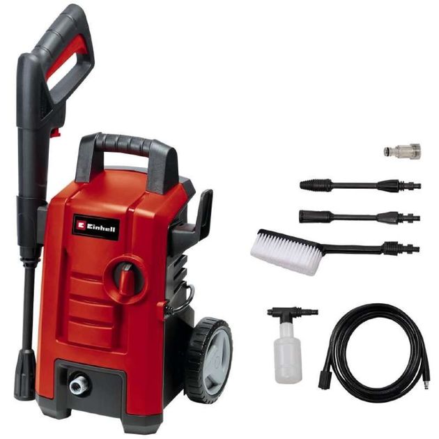 Einhell Мінімийка високого тиску TC-HP 130, 1500Вт, 130бар, 390л/год, шланг 5м, 5.1кг, фото , изображение 2 | SNABZHENIE.com.ua Einhell Мінімийка високого тиску TC-HP 130, 1500Вт, 130бар, 390л/год, шланг 5м, 5.1кг, фото , изображение 2 | SNABZHENIE.com.ua