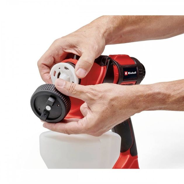 Einhell Фарборозпилювач акумуляторний TE-SY 18/90 Li - Solo 18В 1000мл·хв бачок 1200мл без АКБ та ЗП, фото , изображение 6 | SNABZHENIE.com.ua Einhell Фарборозпилювач акумуляторний TE-SY 18/90 Li - Solo 18В 1000мл·хв бачок 1200мл без АКБ та ЗП, фото , изображение 6 | SNABZHENIE.com.ua