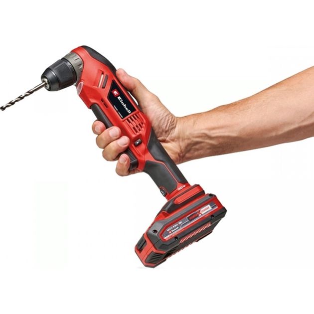 Einhell Дриль кутова акумуляторна TE-AD 18 Li - Solo PXC 18В 1100 об·хв 45Нм патрон 10мм 1.22кг без АКБ та ЗП, фото , изображение 5 | SNABZHENIE.com.ua Einhell Дриль кутова акумуляторна TE-AD 18 Li - Solo PXC 18В 1100 об·хв 45Нм патрон 10мм 1.22кг без АКБ та ЗП, фото , изображение 5 | SNABZHENIE.com.ua