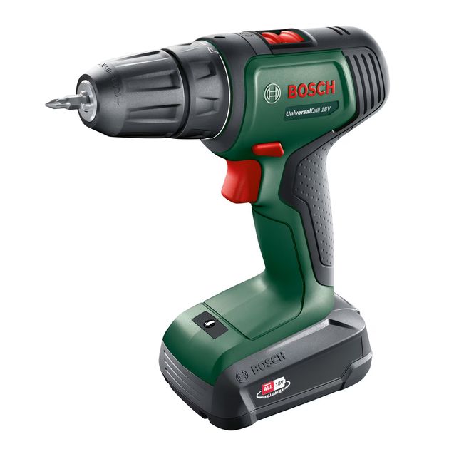 Bosch Шурупокрут-дриль акумуляторний UniversalDrill 18V 18В 1х1.5А·год 20Нм 0-440·0-1450об·хв кейс ЗП 1.3кг, фото , изображение 2 | SNABZHENIE.com.ua
