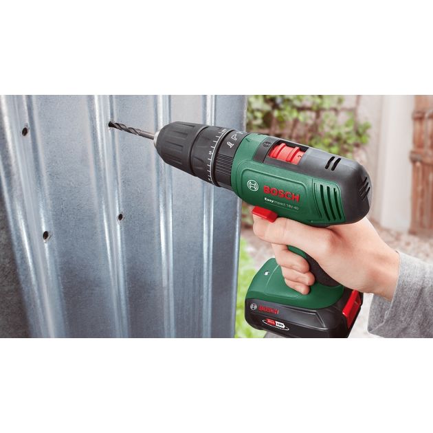 Bosch Шурупокрут-дриль акумуляторний EasyImpact 18V-40 18В 1х1.5А·год 20·38Нм 0-430·0-1650об·хв кейс ЗП 1.4кг, фото , изображение 5 | SNABZHENIE.com.ua