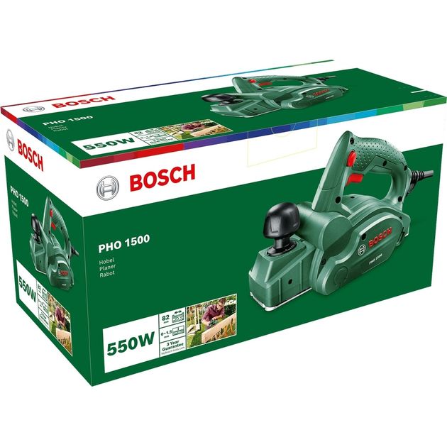 Bosch Рубанок PHO 1500 280Вт 82мм стругання до 1.5мм 2.55кг, фото , зображення 8 | SNABZHENIE.com.ua