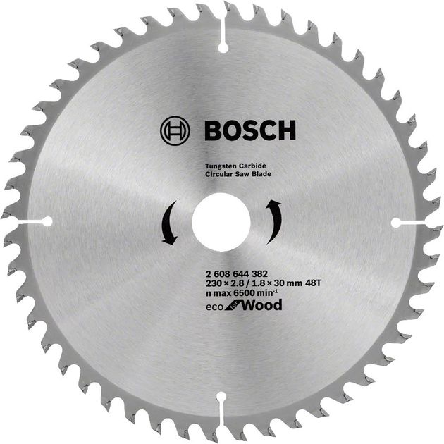 Bosch Диск пиляльний Eco for Wood 230x30-48T, фото  | SNABZHENIE.com.ua