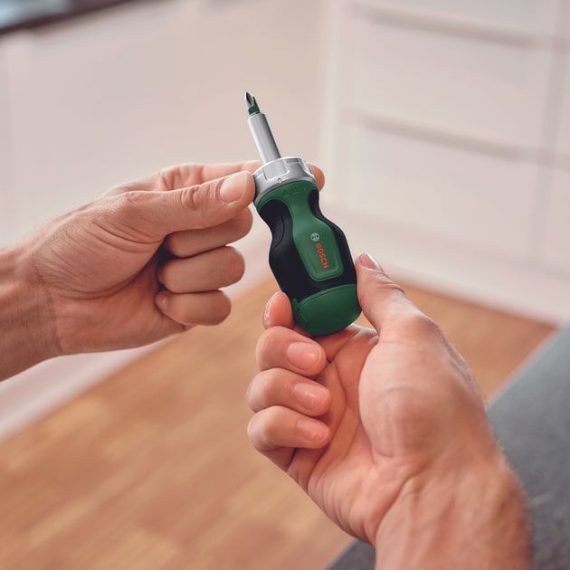 Bosch Викрутка з тріскачкою, 6 насадок, руків'я TPR , 111мм, сталь CrV, фото , зображення 6 | SNABZHENIE.com.ua Bosch Викрутка з тріскачкою, 6 насадок, руків'я TPR , 111мм, сталь CrV, фото , зображення 6 | SNABZHENIE.com.ua