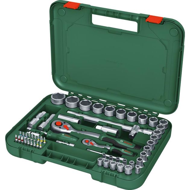 Bosch Набір торцевих головок, 1/2", 25 предметів, з тріскачкою, фото  | SNABZHENIE.com.ua