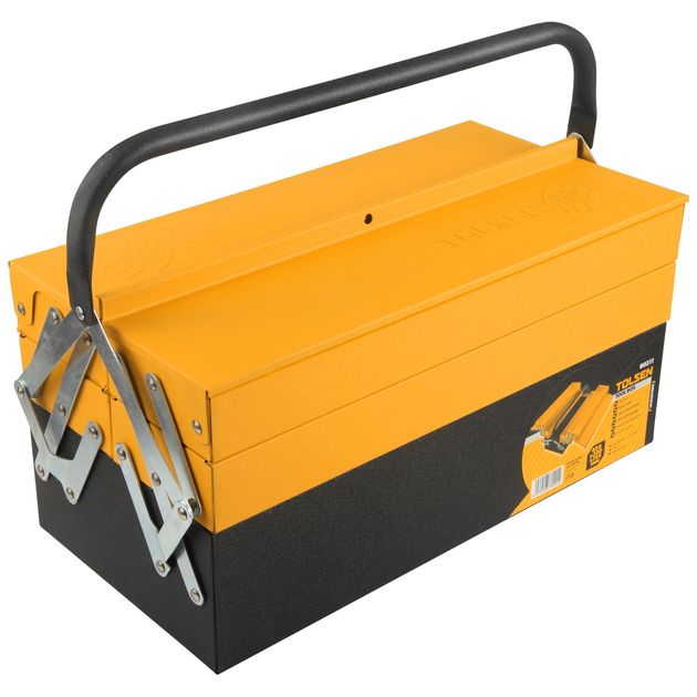 Tolsen Ящик для інструменту Профі, 2 розсувні секцій, 3 рівня, 40.4x20x19.5см, метал, 3.3кг, фото  | SNABZHENIE.com.ua