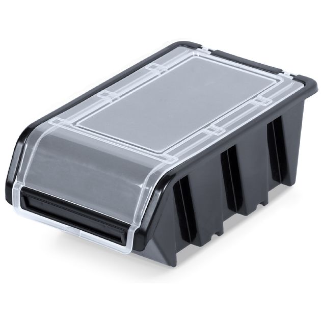 Kistenberg Контейнер для зберігання з кришкою TRUCK PLUS, 15.5*10*7см , пластик, чорний, фото  | SNABZHENIE.com.ua