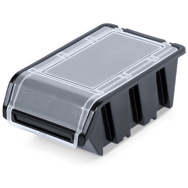 Kistenberg Контейнер для зберігання з кришкою TRUCK PLUS, 19.5*12*9см, пластик, чорний, фото  | SNABZHENIE.com.ua