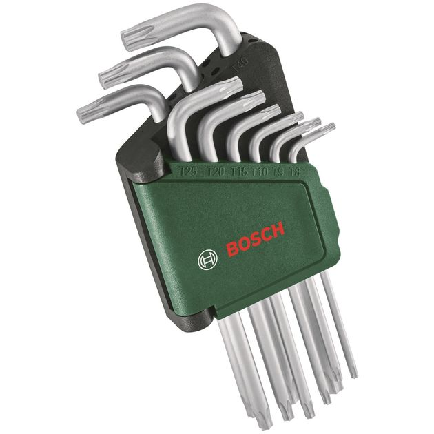 Bosch Ключі шестигранні, набір 9шт, T8-T40, фото  | SNABZHENIE.com.ua