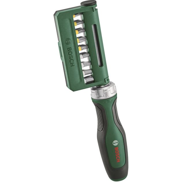 Bosch Викрутка з тріскачкою, 18 біт, 225мм, сталь CrV, фото  | SNABZHENIE.com.ua