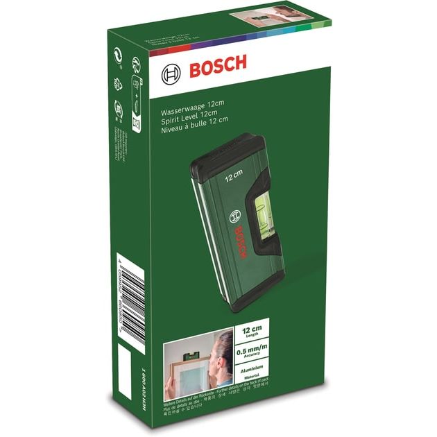 Bosch Рівень, 12см, 1 капсула, алюмінієвий корпус, фото , изображение 8 | SNABZHENIE.com.ua