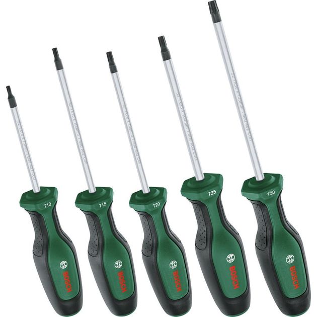 Bosch Викрутки Torx набір 5шт, T10, 15, 20, 25, 30, фото , изображение 2 | SNABZHENIE.com.ua